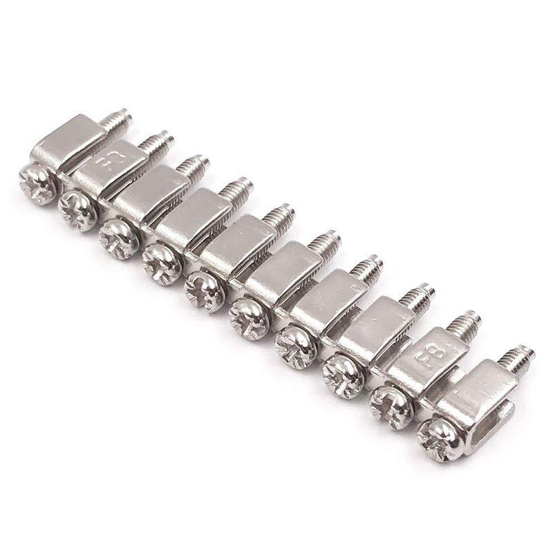 Erayco 10Pcs Fixed Bridge Jumper FBI-10-6 for DIN Rail Terminal Block, Insert-Pull Bridging Matching UK-2.5B UK5N Fixed Bridge Jumpers 10 Pole - Image 2